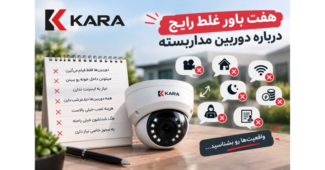 ۷ باور غلط رایج درباره دوربین مداربسته ۷ باور غلط رایج درباره دوربین مداربسته